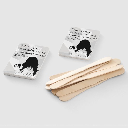 koffie citaat handwaaier (Niet-gemonteerd)