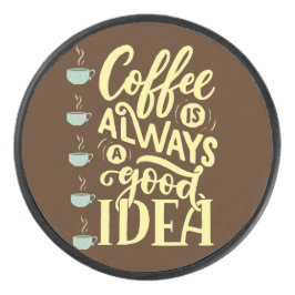 Koffie citaat hockey puck