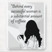 koffie citaat  muismat (Voorkant)