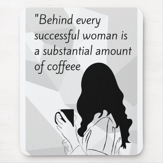 koffie citaat  muismat (Voorkant)