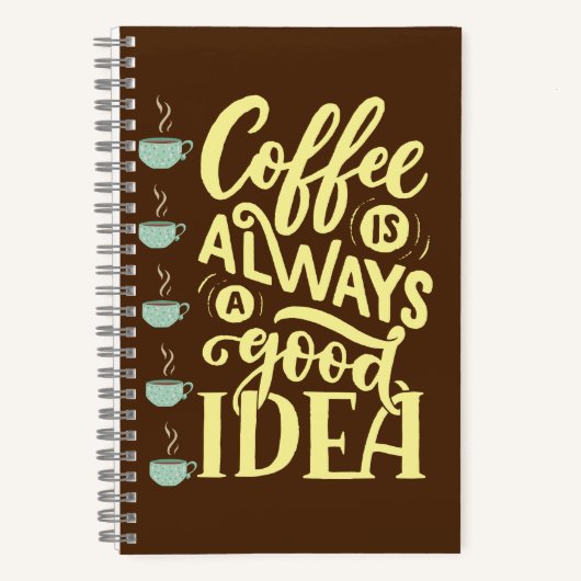 koffie citaat notitieboek (Voorkant)