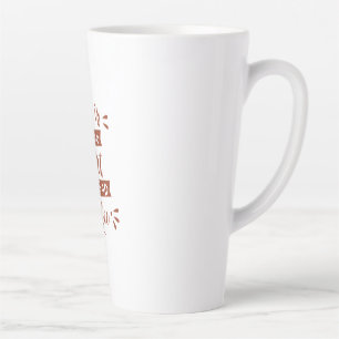 Koffie citaten typografie latte mok