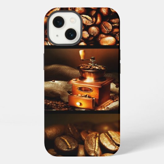 Koffie Collage 2 iPhone Hoesje (Achterkant)