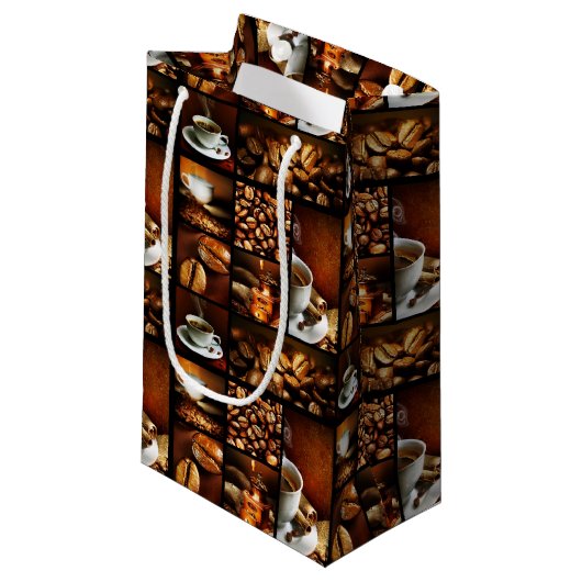 Koffie Collage 2 Klein Cadeauzakje (Voorkant Gekanteld)