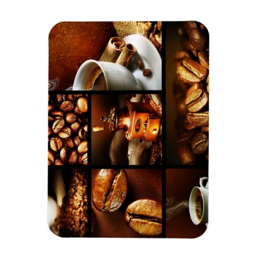 Koffie Collage 2 Magneet (Verticaal)