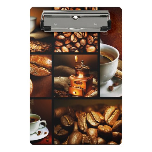 Koffie Collage 2 Mini Klembord (Voorkant)