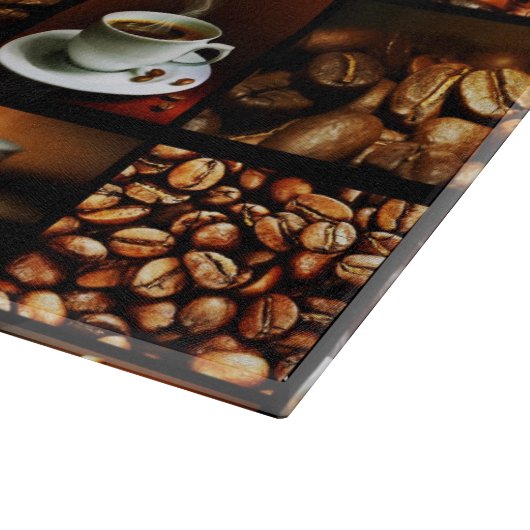 Koffie Collage 2 Snijplank (Hoek)