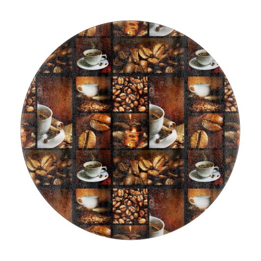 Koffie Collage 2 Snijplank (Voorkant)