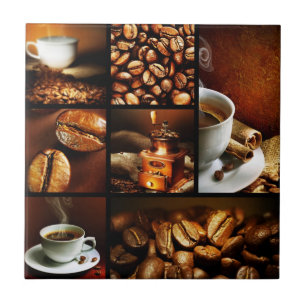 Koffie Collage 2 Tegeltje