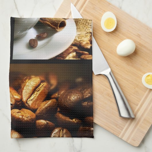 Koffie Collage 2 Theedoek (Quarter Fold)