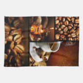 Koffie Collage 2 Theedoek (Horizontaal)