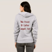 Koffie compileert je rood hoodie (Achterkant volledig)