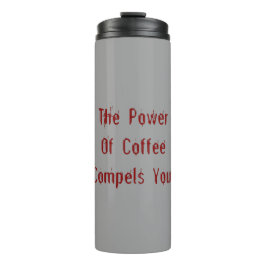 Koffie compileert je rood thermosbeker