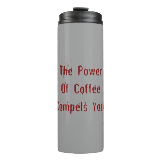 Koffie compileert je rood thermosbeker (Voorkant)