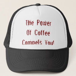Koffie compileert je rood trucker pet