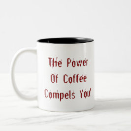 Koffie compileert je rood tweekleurige koffiemok