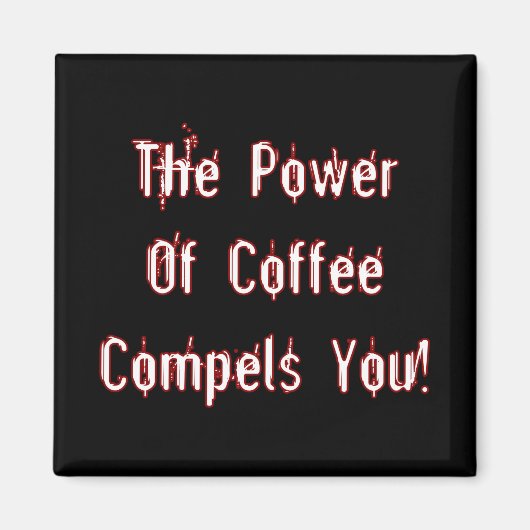 Koffie compileert je wit magneet (Voorkant)