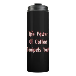 Koffie compileert je wit thermosbeker