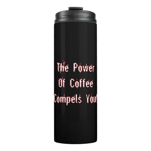 Koffie compileert je wit thermosbeker (Voorkant)