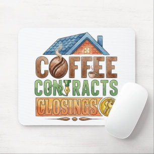 Koffie Contracten Sluitingen Vastgoedmakelaar Muis Muismat