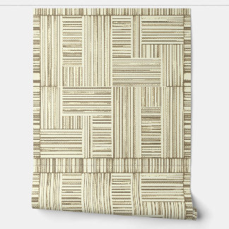 Koffie & Cream Stripes: Peel en Stick Behang