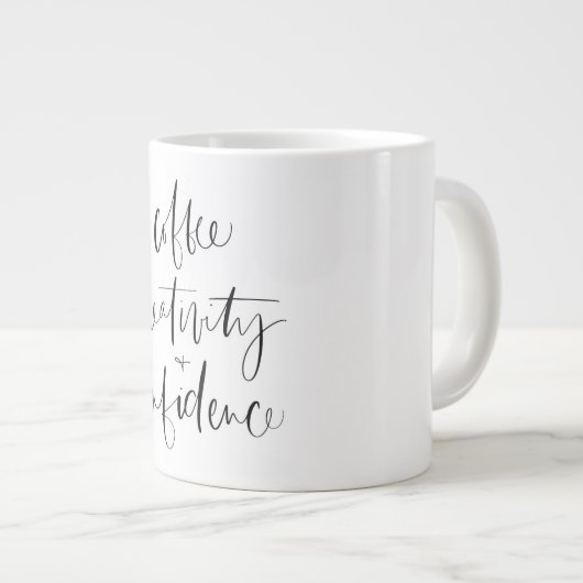 Koffie, creativiteit + Mok vertrouwen (Voorkant rechts)