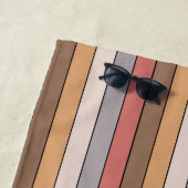 Koffie crème grijs stoffig Roos op Waterverf papie Strandlaken (In situ)