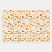 Koffie Croissant Cheese Frankrijk Inpakpapier Vel (Voorkant 3)