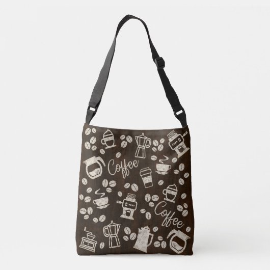 Koffie - Cross Body Tas (Achterkant)
