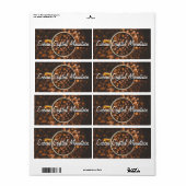 Koffie Cuban Crystal Mountain nieuwjaar Etiket (Full Sheet)