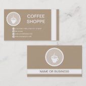 KOFFIE CUP bubble Visitekaartje (Voorkant / Achterkant)