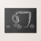 KOFFIE CUP CHALK LEGPUZZEL (Horizontaal)