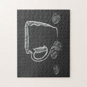 KOFFIE CUP CHALK LEGPUZZEL (Verticaal)