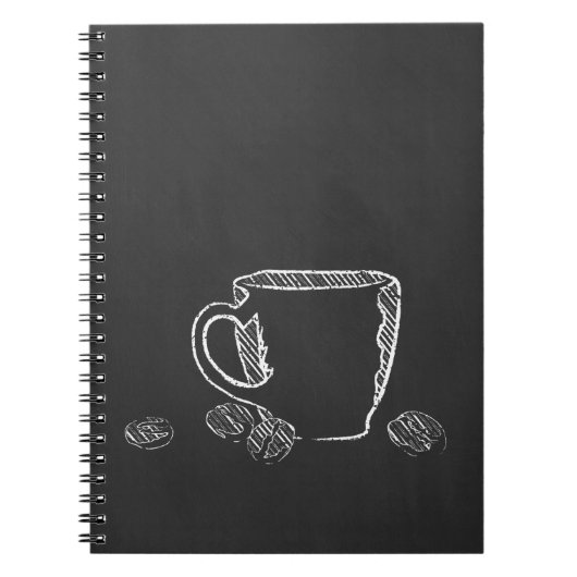 KOFFIE CUP CHALK NOTITIEBOEK (Voorkant)