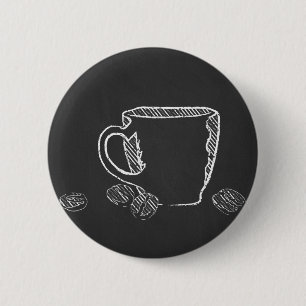 KOFFIE CUP CHALK RONDE BUTTON 5,7 CM