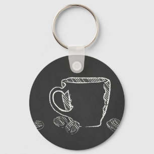 KOFFIE CUP CHALK SLEUTELHANGER