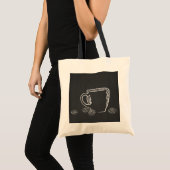 KOFFIE CUP CHALK TOTE BAG (Voorkant (product))