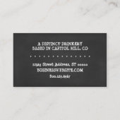 KOFFIE CUP CHALK VISITEKAARTJE (Achterkant)