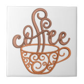 Koffie Cup Keuken Eetkamer Decor Tegeltje (Voorkant)