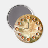 Koffie cup klok koffie tijd schattig magneet (Voorkant / Achterkant)