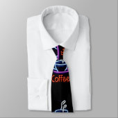 Koffie Cup Neon Teken Stropdas (Gebonden)