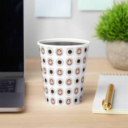 Koffie Cup Patroon Papier Cups Papieren Bekers (Insitu)