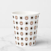 Koffie Cup Patroon Papier Cups Papieren Bekers (Achterkant)