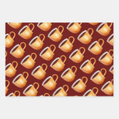 KOFFIE CUP PATTERN SET INPAKPAPIER VEL (Voorkant 3)