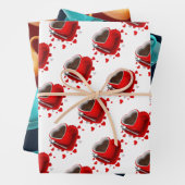 KOFFIE CUP PATTERN SET INPAKPAPIER VEL (In situ)