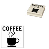 KOFFIE CUP RUBBER STAMP RUBBERSTEMPEL (Gestempeld)