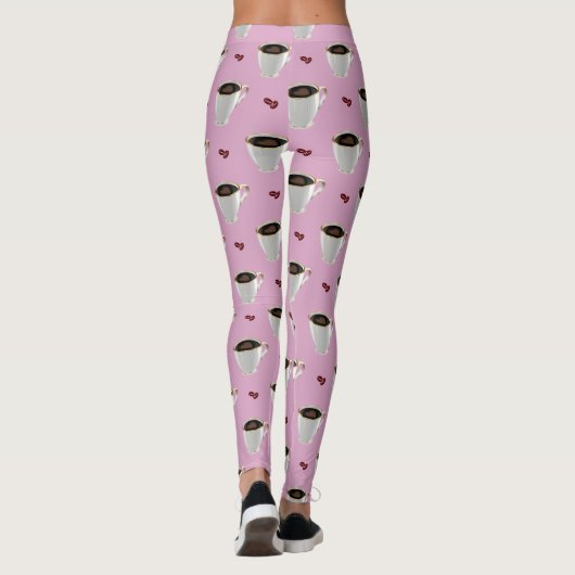 KOFFIE CUPS & BEANS LEGGINGS (Achterkant)