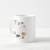Koffie, Cute Rat Gift, Rat Lover, Rat Cft Koffiemok (Voorkant links)