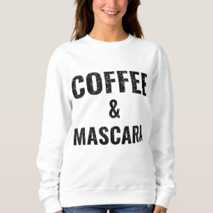 Koffie - Dames Grappige koffie en mascara Trui