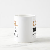 Koffie dan kettlebells grappige quote workout Mok (Center)